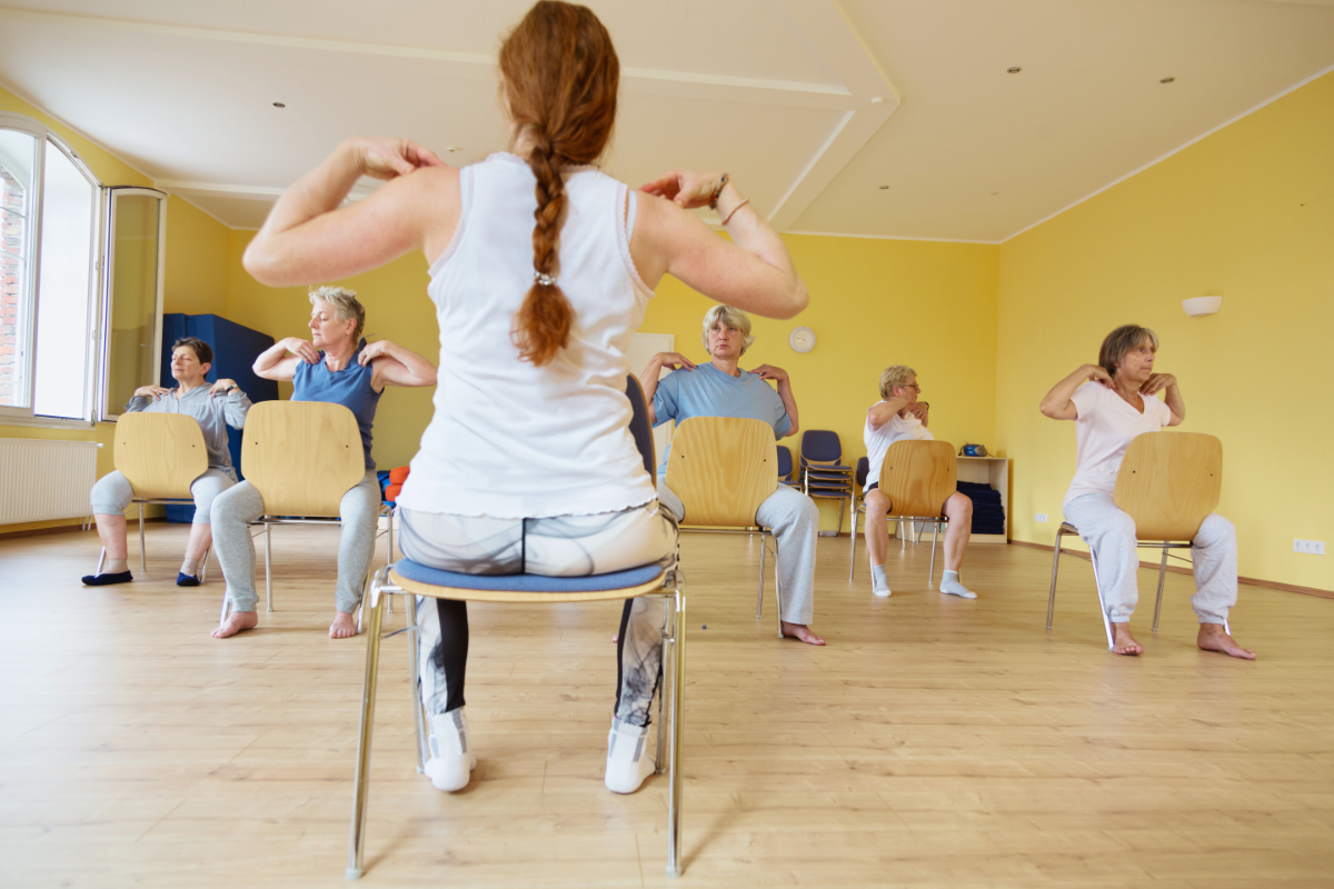 chair yoga instructor