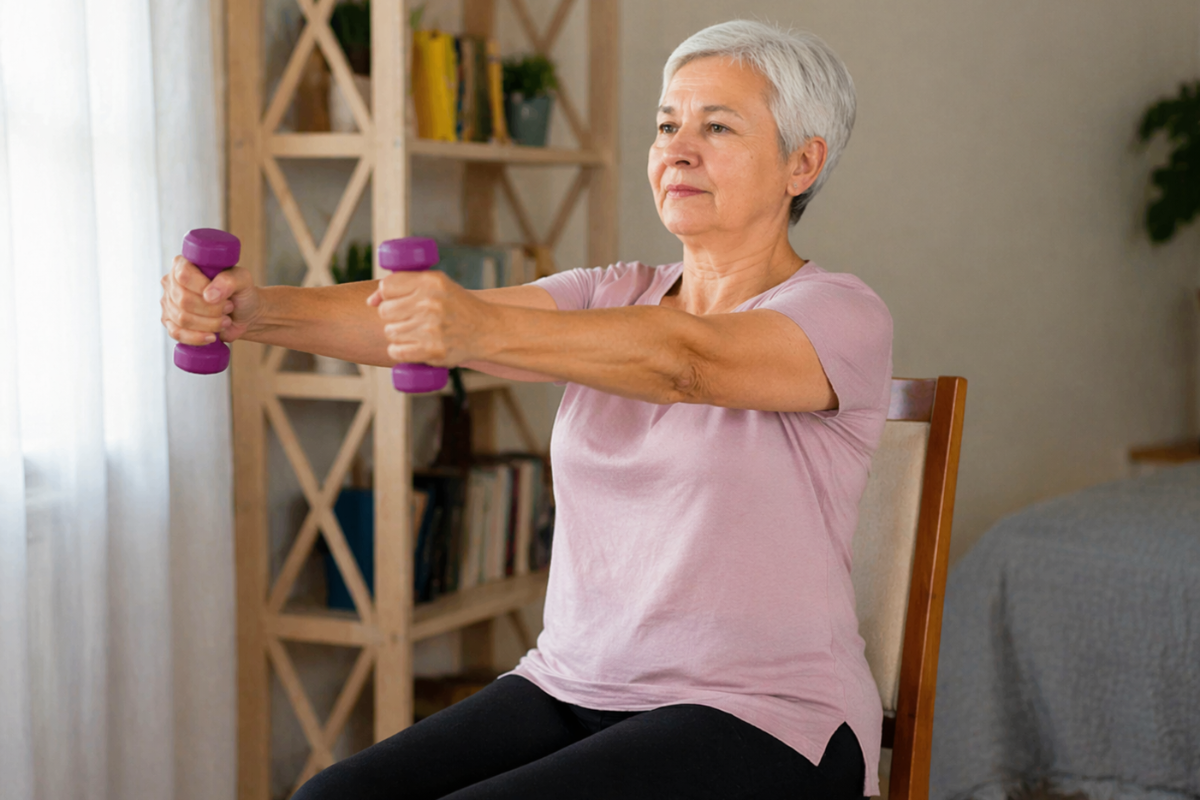 Seated Arm Exercises for Seniors: 10 Easy Moves to Build Strength at Home