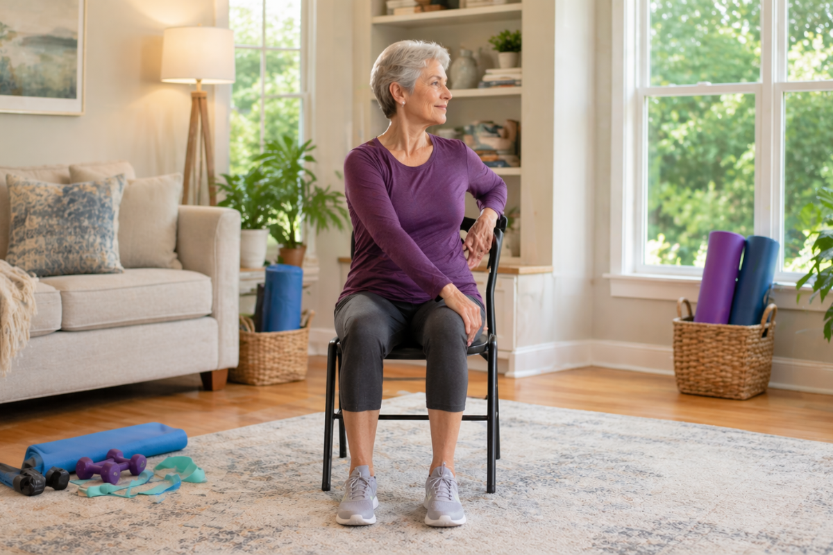 Gentle Stretching Exercises for Seniors Over 60: Simple Full-Body Routine