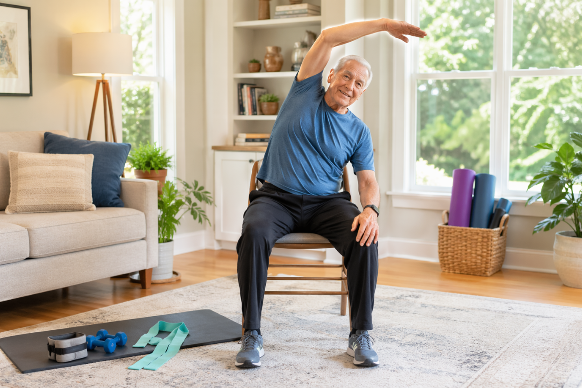 Gentle Workout for Seniors Over 70: Safe, Low-Impact Exercises at Home