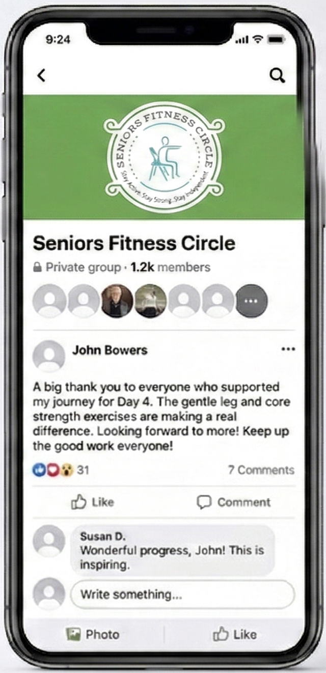 Seniors Fitness Circle Facebook Group