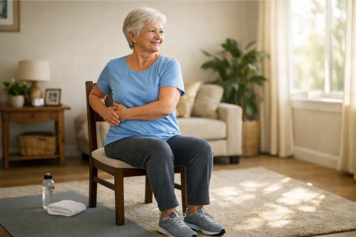 Seated Core Exercises for Seniors: Gentle Ab Moves That Support Your Spine