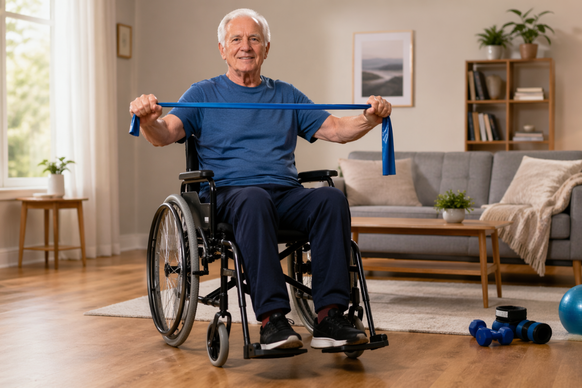 Wheelchair Exercises for Seniors: 10 Easy Seated Exercises for Weak Legs and Low Energy