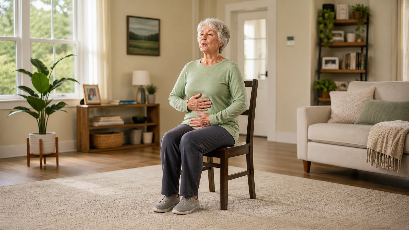 Easy Breathing Exercises to Calm Down (Senior-Friendly & Safe)