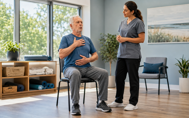 How Pursed-Lip Breathing Can Help Seniors With Emphysema