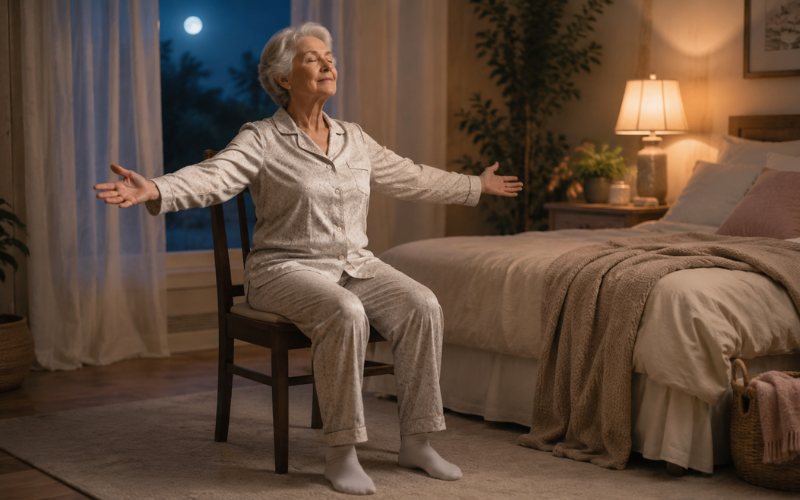Yoga Breathing Techniques for Sleep: Gentle Methods to Help Seniors Relax at Night